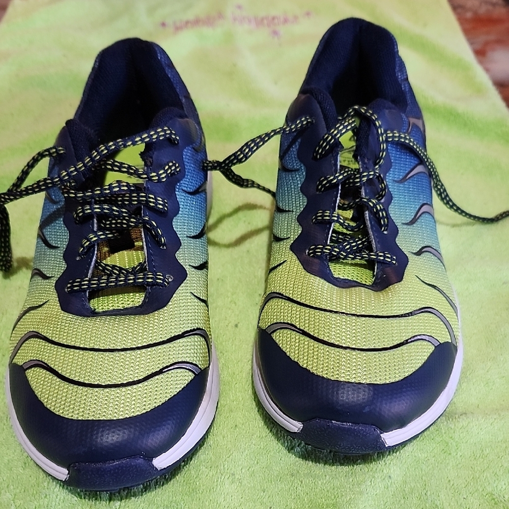 Kids' Blue and Green Sneakers